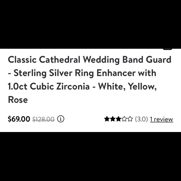 Made in solid sterling silver with cubic zirconia totaling 1.04 carats - Picture 2 of 2